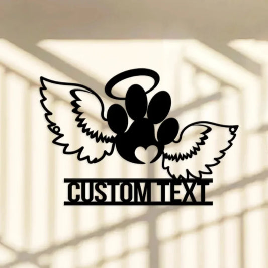 Personalisierte Haustier Wandkunst aus Metall
